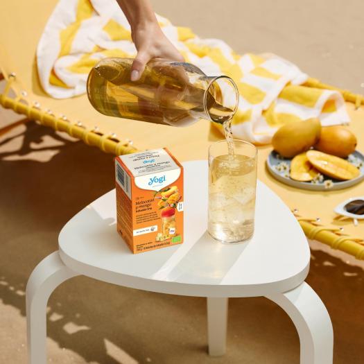 Infusión Fria Melocotón y Mango Yogi Tea Bio 15 Bolsitas 30g