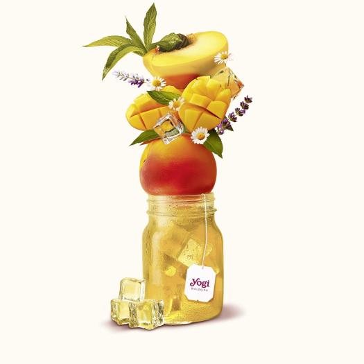 Infusión Fria Melocotón y Mango Yogi Tea Bio 15 Bolsitas 30g