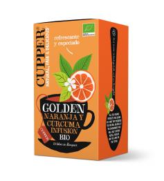 Infusión Golden con Naranja y Cúrcuma Cupper Bio 20 bolsitas
