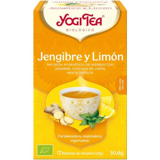 Infusión Jengibre y Limón Yogi Tea Bio 17 Bolsitas 30,6g