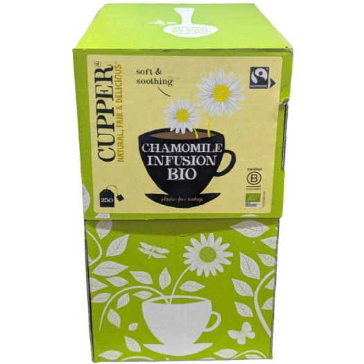 Infusión Manzanilla Cupper Bio 250 bolsitas