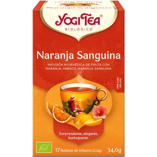 Infusión Naranja Sanguina Yogi Tea Bio 17 Bolsitas 34g