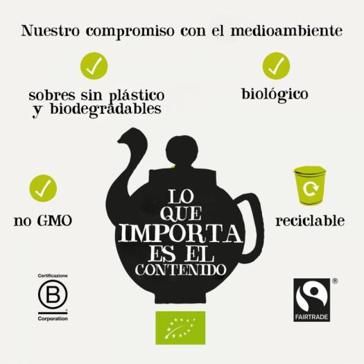Infusión Original Té Verde Cupper Bio 20 bolsitas