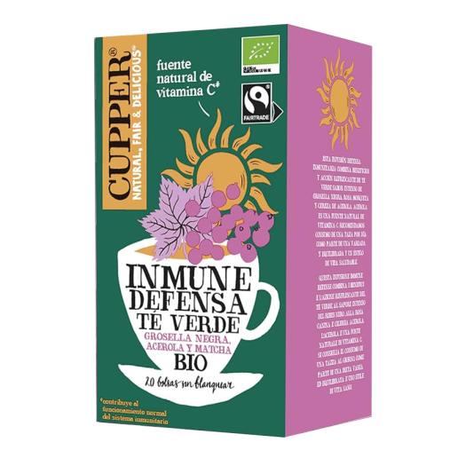 Infusión Té Verde Inmune Cupper Bio 20 bolsitas