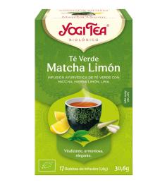 Infusión Té Verde Matcha con Limón Yogi Tea Bio 17 Bolsitas 30,6g