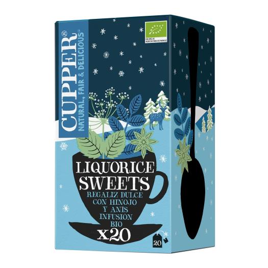 Infusión Winter Liquorice Regaliz Hinojo y Anís Cupper Bio 20 bolsitas