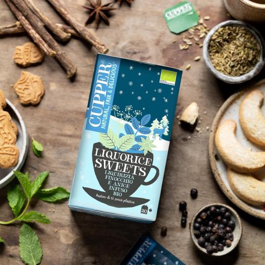 Infusión Winter Liquorice Regaliz Hinojo y Anís Cupper Bio 20 bolsitas