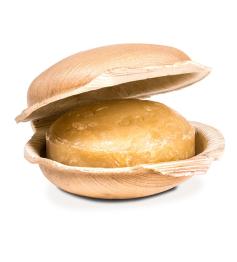 Jabón Ayurveda de Cúrcuma en Hoja de Palma Holy Lama 100g