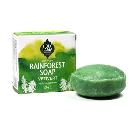 Jabón Ayurveda Rainforest de Vetiver Holy Lama 100g