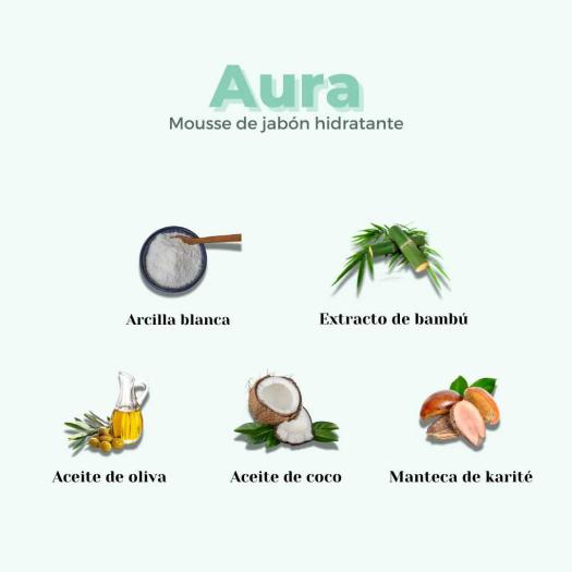 Mousse Facial AURA Sólido Piel Normal y Seca Banbu Bio 100g