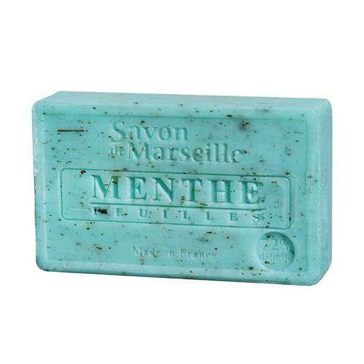 Jabon Natural de Marsella con Hojas de Menta 100g