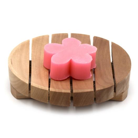 Jabonera Clásica de Caoba Redonda