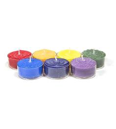 Juego de 7 Velas Perfumadas Color de los Chakras
