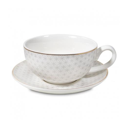 Juego de Té Taza y Tetera Flor de la Vida