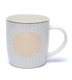 Juego de Taza de Té con Infusor Flor de la Vida 400ml