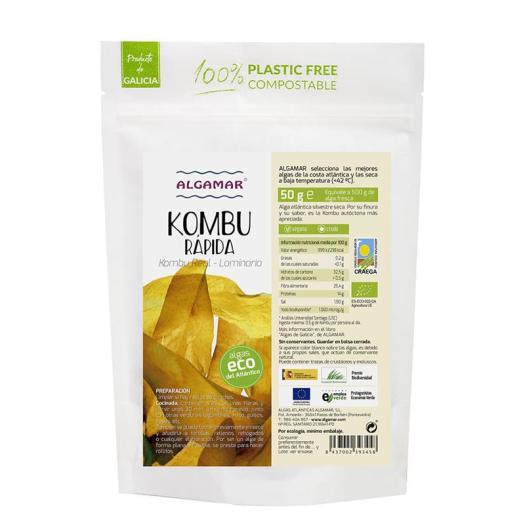 Kombu Rápida (Kombu Real) Alga Seca Algamar Bio 50g