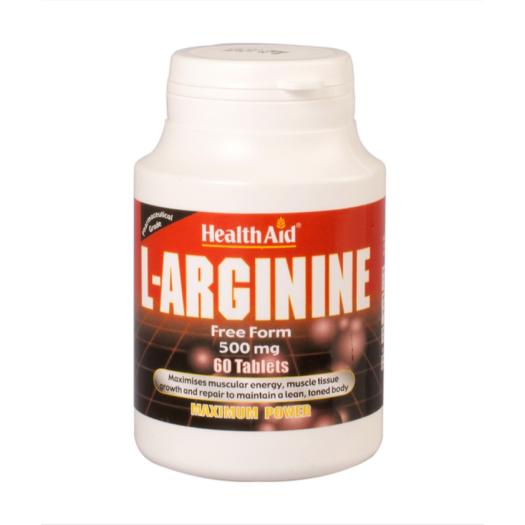 L-Arginina 500mg 60 Comprimidos HealthAid