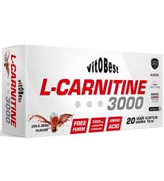 L-Carnitine 3000 Cola Zero Vitobest 20 Viales de 10ml