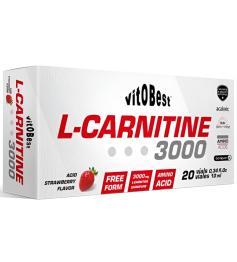 L-Carnitine 3000 Fresa Vitobest 20 Viales de 10ml