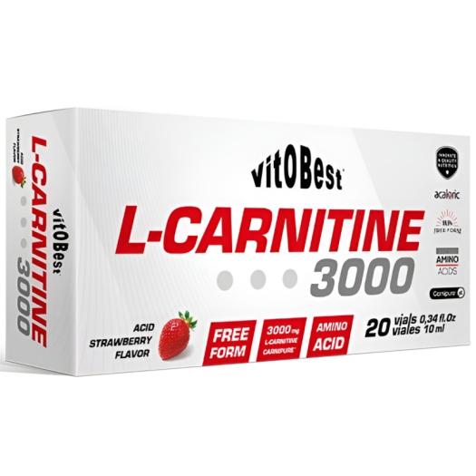 L-Carnitine 3000 Fresa Vitobest 20 Viales de 10ml