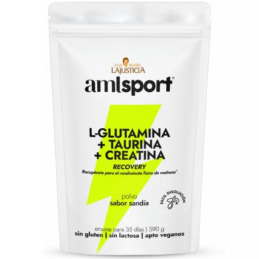 L-Glutamina con Taurina y Creatina Sabor Sandía AML 590g