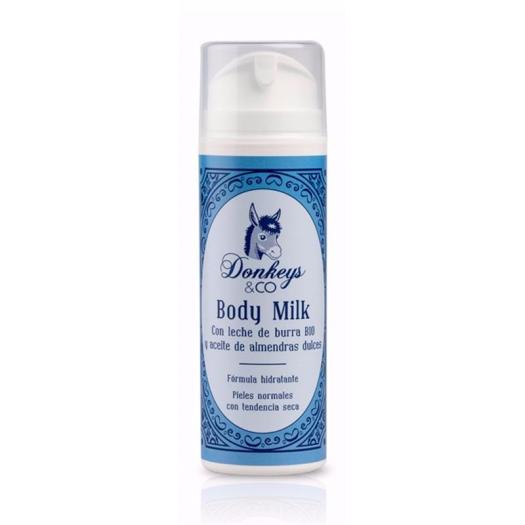 Leche Corporal de Leche de Burra y Almendras Dulces Donkeys & Co Bio 150 ml