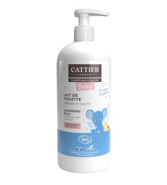 Leche Hidratante y Limpiadora Bebé Bio Cattier 500 ml