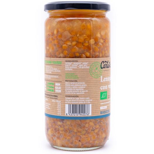 Lentejas con Verduras Bio 720g