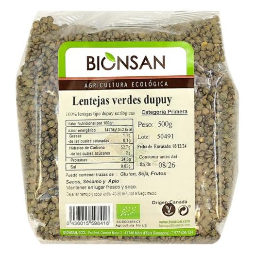 Lentejas Dupuy Bionsan Bio 500g
