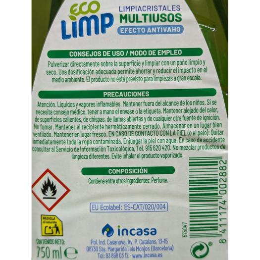 Limpiacristales Multiusos EcoLimp by Ecomimidú Bio 750 ml