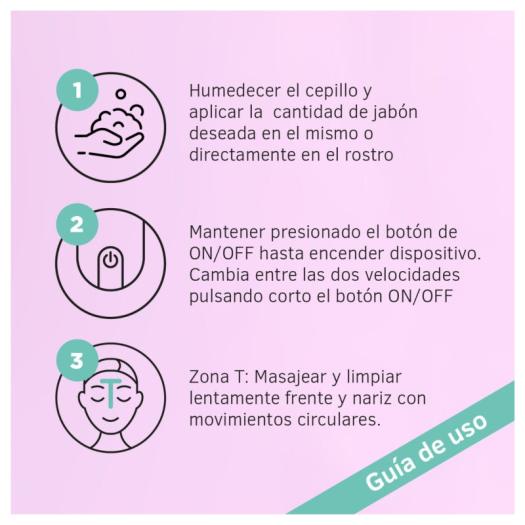 Limpiador Facial Eléctrico Suave 3 en 1