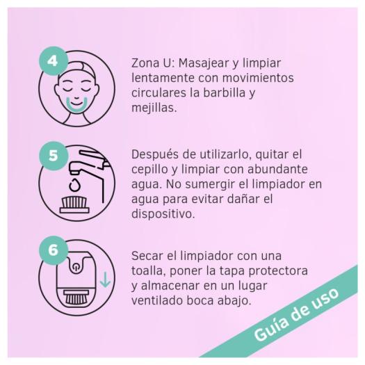 Limpiador Facial Eléctrico Suave 3 en 1