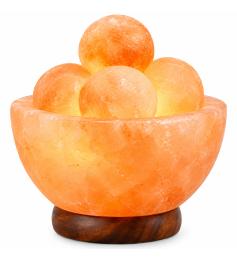 Lámpara de Sal del Himalaya Cuenco 5 Bolas