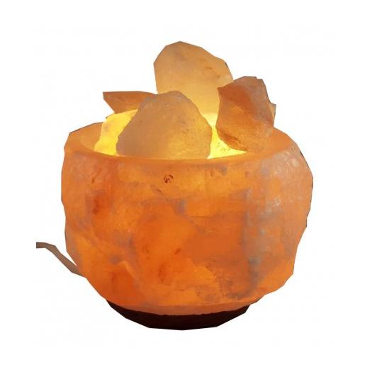 Lámpara de Sal del Himalaya Cuenco Natural