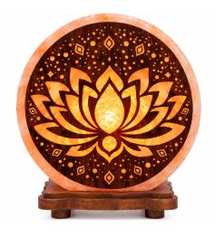 Lámpara de Sal del Himalaya Loto