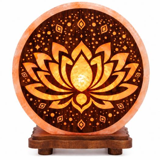 Lámpara de Sal del Himalaya Loto