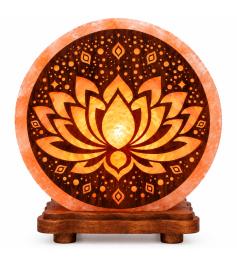 Lámpara de Sal del Himalaya Loto
