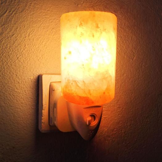 Lámpara de Sal del Himalaya Noche Mini Cilindro