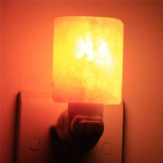 Lámpara de Sal del Himalaya Noche Mini Cilindro