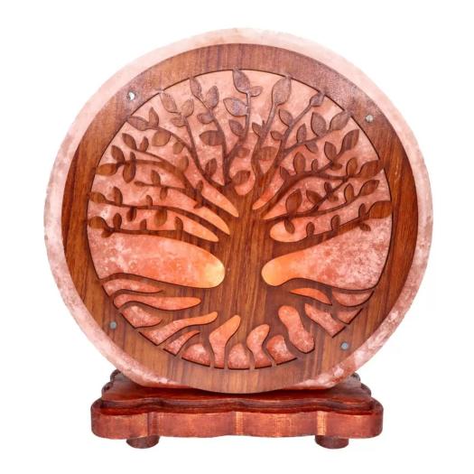 Lámpara de Sal del Himalaya Árbol de la Vida Raíces