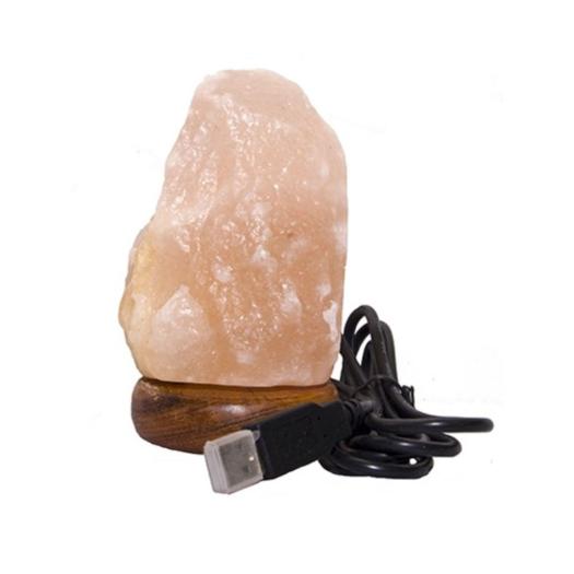 Lámpara de Sal del Himalaya USB Natural