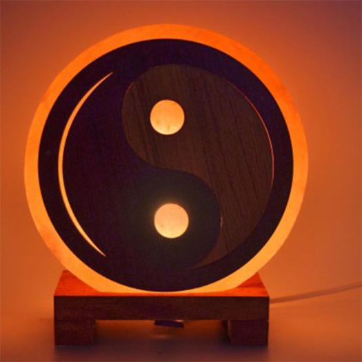 Lámpara de Sal del Himalaya Ying Yang