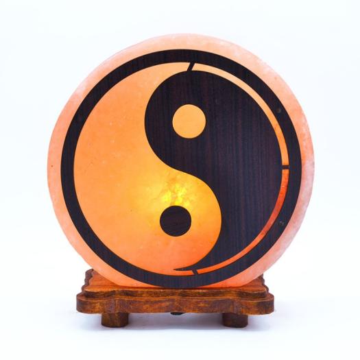 Lámpara de Sal del Himalaya Ying Yang