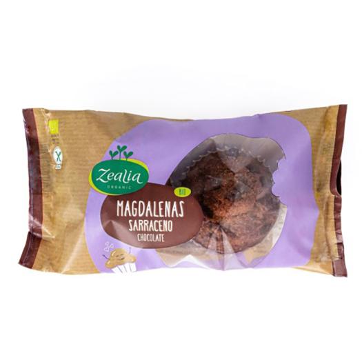 Magdalenas Sarraceno Chocolate Sin Gluten Zealia BIO
