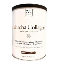 Matcha Collagen Colágeno Aroma Chocolate con Magnesio y Té Matcha Matcha&Co 300g