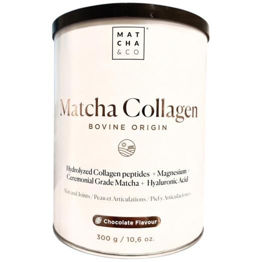Matcha Collagen Colágeno Aroma Chocolate con Magnesio y Té Matcha Matcha&Co 300g