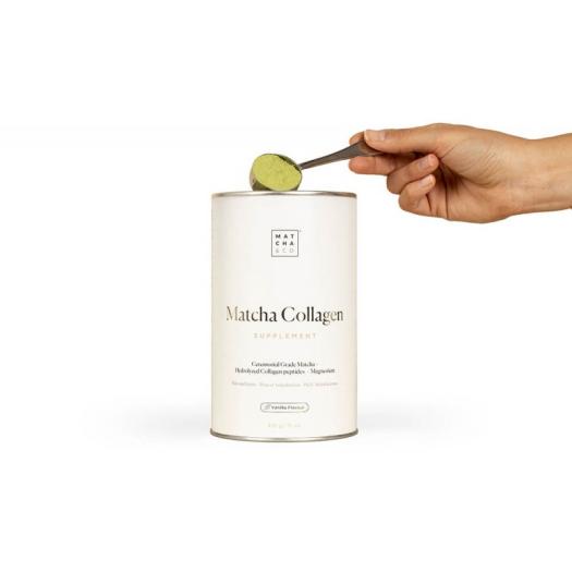 Matcha Collagen Colágeno Aroma Vainilla con Magnesio y Té Matcha Matcha&Co 300g