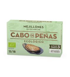 Mejillón en Escabeche 13-18 Piezas con Aceite de Oliva Cabo de Peñas Bio 111g