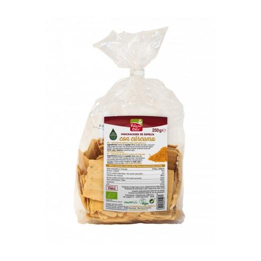 Mini Crackers de Espelta con Cúrcuma y Pimienta Bio 250g