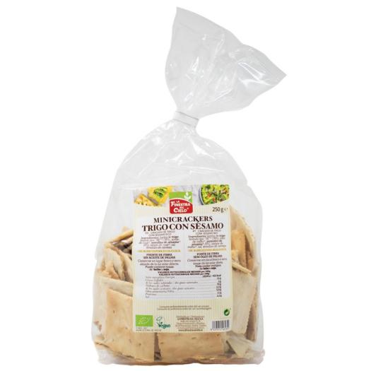 Mini Crackers de Trigo con Sésamo Bio 250g